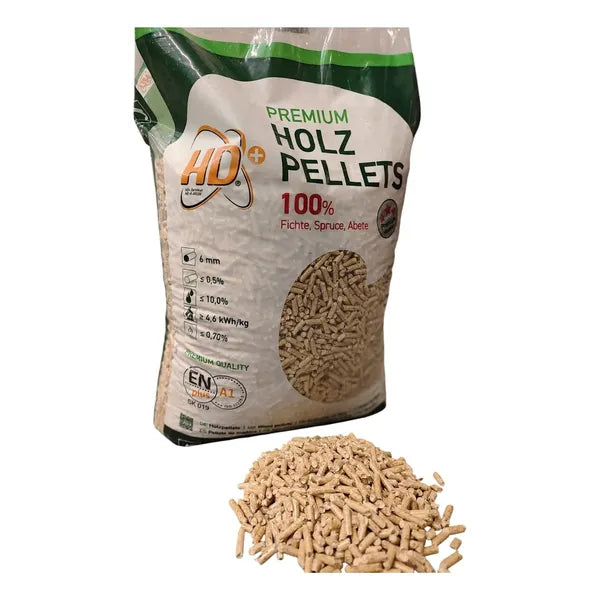 Drevené pelety Rettenmeier Energy Wood Premium ENplus A1 / Paleta 1050 kg (70 vriec × 15 kg)