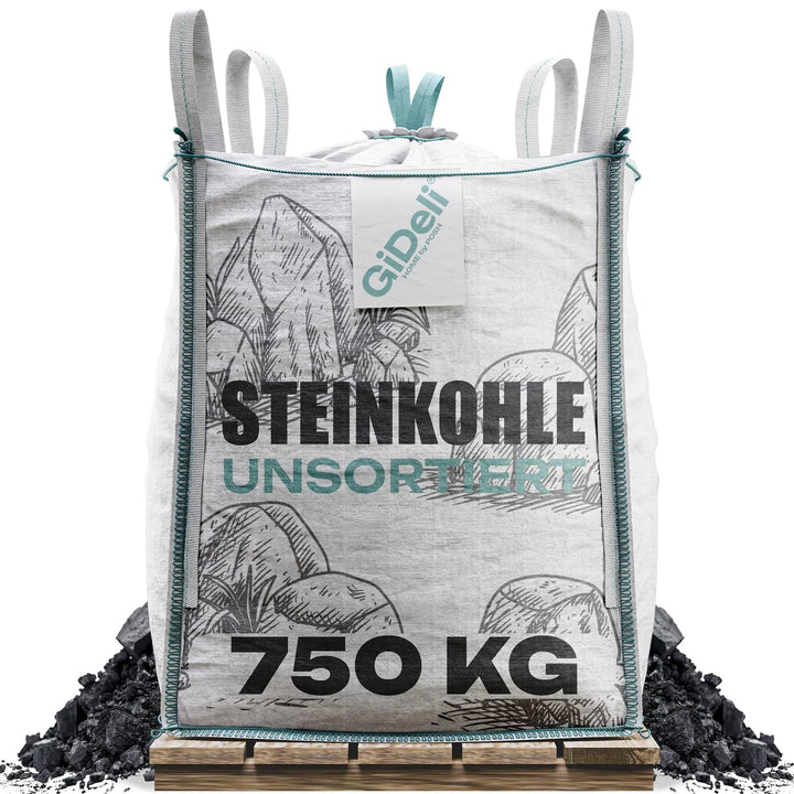 Steinkohle (hnedé uhlie): 750 kg Anthrazitkohle (antracit): 5-50 mm Vysoká výhrevnosť Kúrenie v krbe Kúrenské uhlie GiDeli