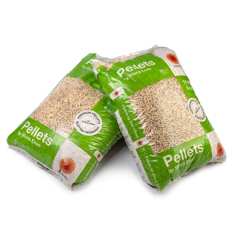 Drevené pelety STORA ENSO A1 6 mm, 15 kg / Pridajte do košíka 80 vriec / 1 200 kg