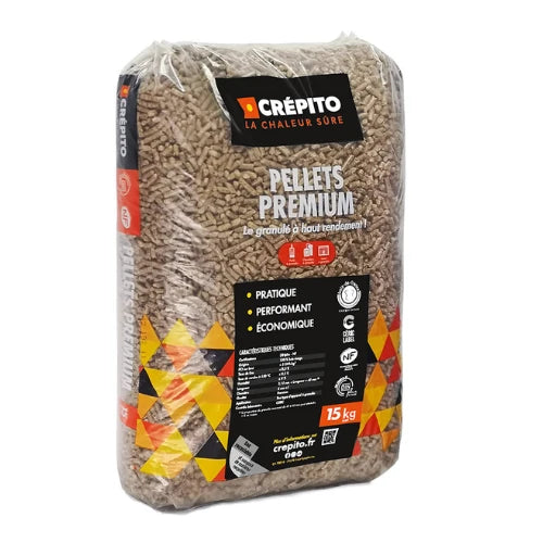Prémiové drevené pelety Crepito – 1080 kg