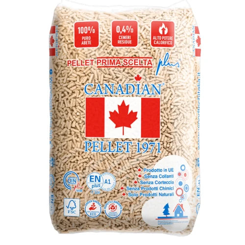 Kanadské smrekové drevené pelety – paleta 72 vriec × 15 kg (1 080 kg)