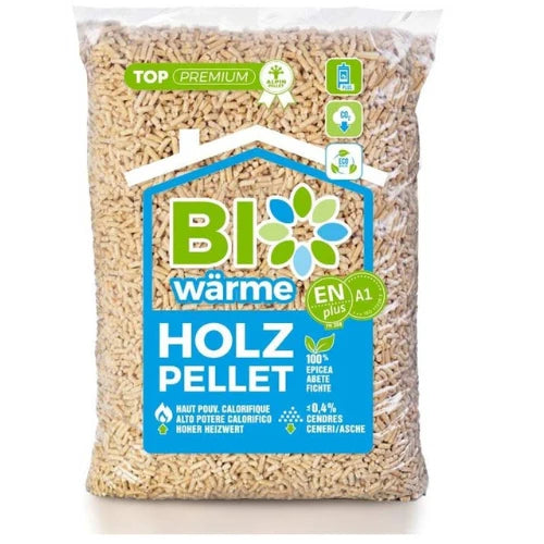 Paleta Bio Wärme – drevené pelety, 66 vriec po 15 kg (990 kg)